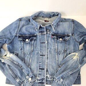 Levi's Junior Destroyed Denim Jean Jacket